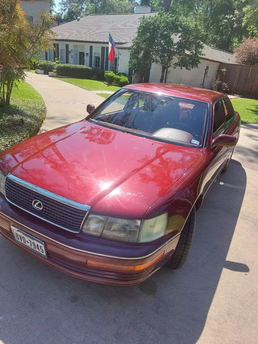 1990 Lexus LS400 Sedan Red 400 1990 Lexus LS 400