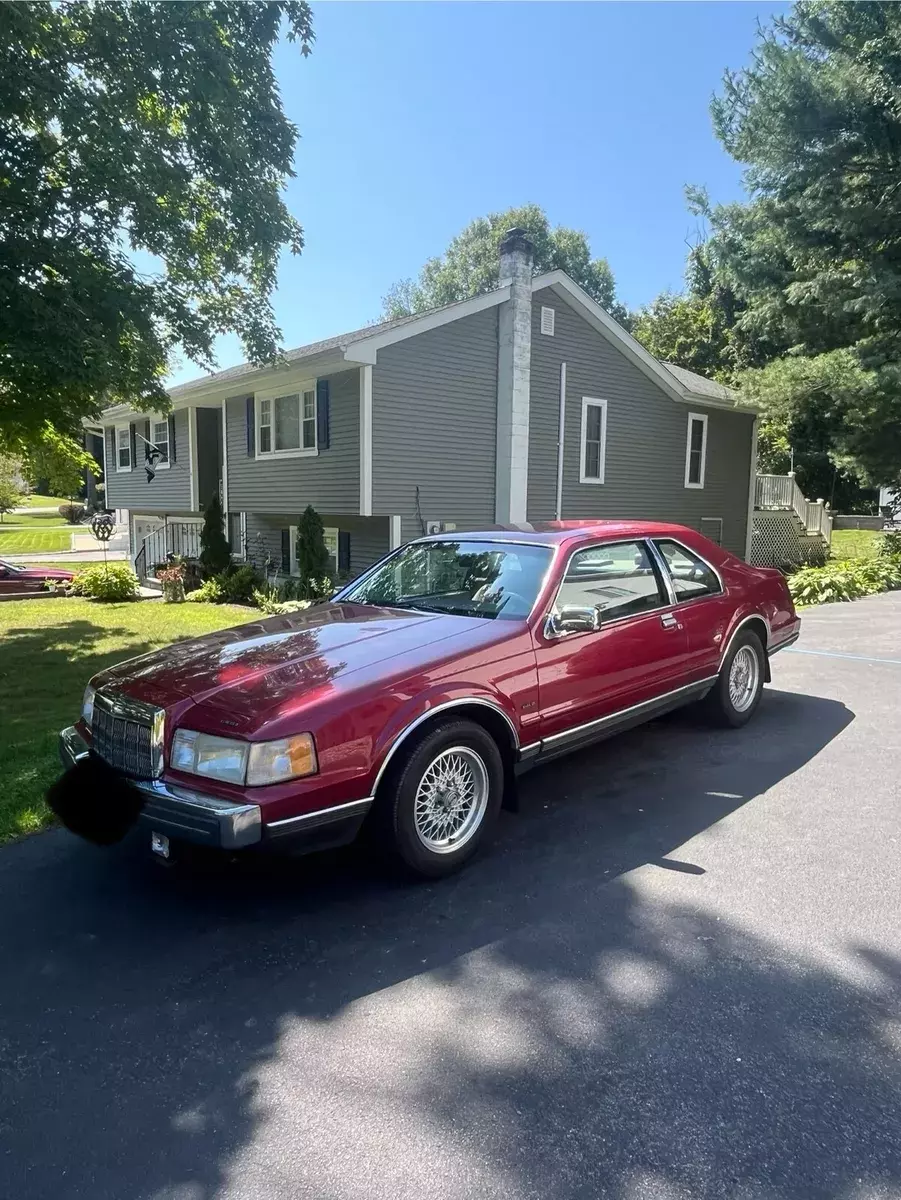 1990 Lincoln Mark Series Red LSC 1990 Lincoln Mark Series LSC