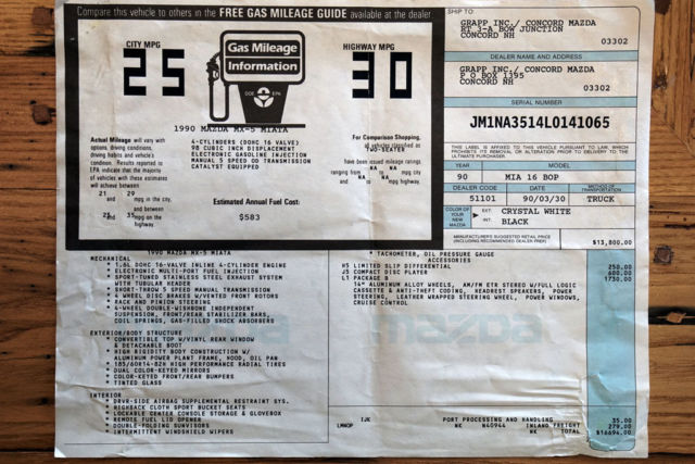 1990 Mazda MX-5 Miata B-package - photo 13