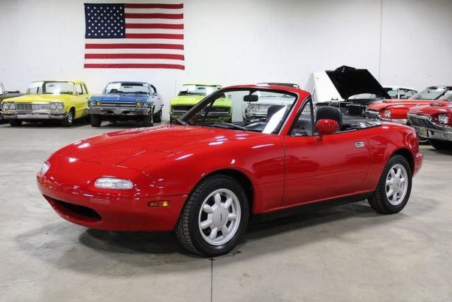 1990 Mazda MX-5 Miata 14354 Miles Classic Red Convertible 1.6L 4 Cylinder 5 Spe 1990 Mazda MX-5 Miata --
