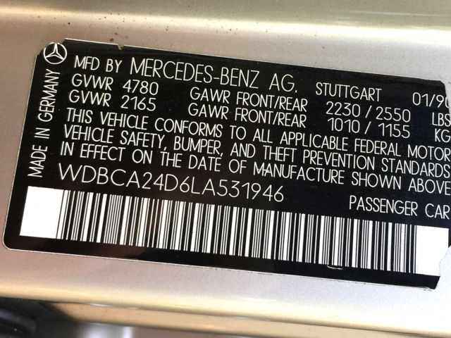 1990 Mercedes-Benz S-Class 300SE - photo 12