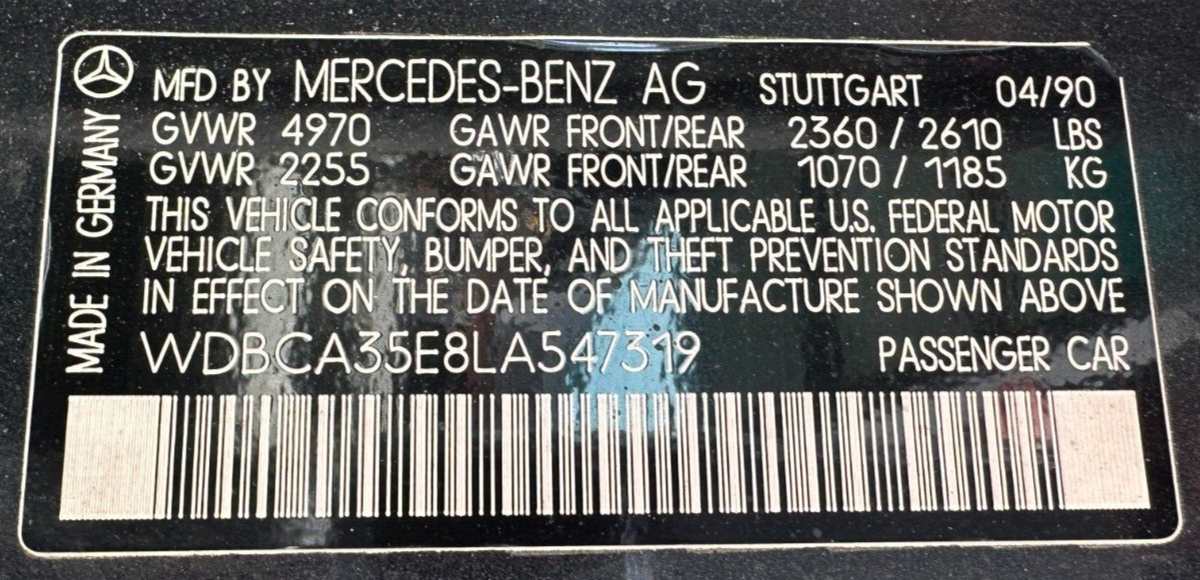 1990 Mercedes-Benz 400-Series 420SEL - photo 10