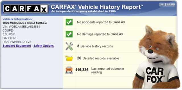 1990 Mercedes-Benz S-Class 560 SEC 560SEC 2DR V8 Coupe California CARFAX W126 - photo 6