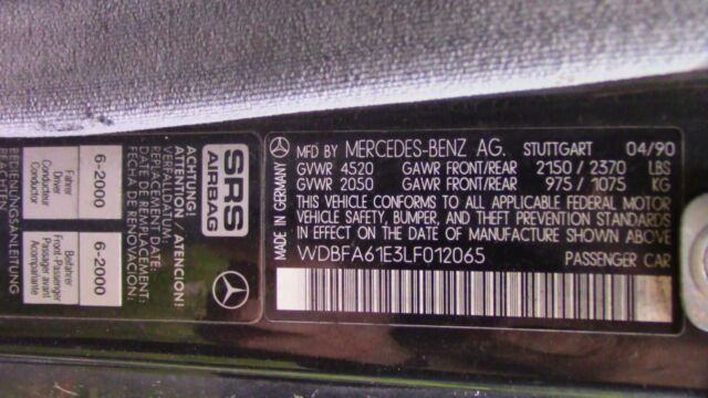 1990 Mercedes-Benz SL-Class BASE - photo 11