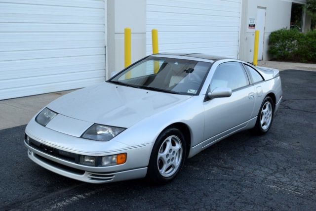 1990 NISSAN 300ZX TWIN-TURBO 5SPD MANUAL SILVER/BLK LEATHER ALL SERVICED 1990 Nissan 300ZX Twin Turbo