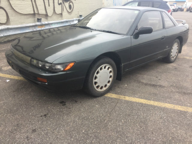 1990 Nissan Silvia JDM 240sx Coupe S13 Dark Green Metallic HUD Sunroof 5 Speed 1990 Nissan 240SX Silvia