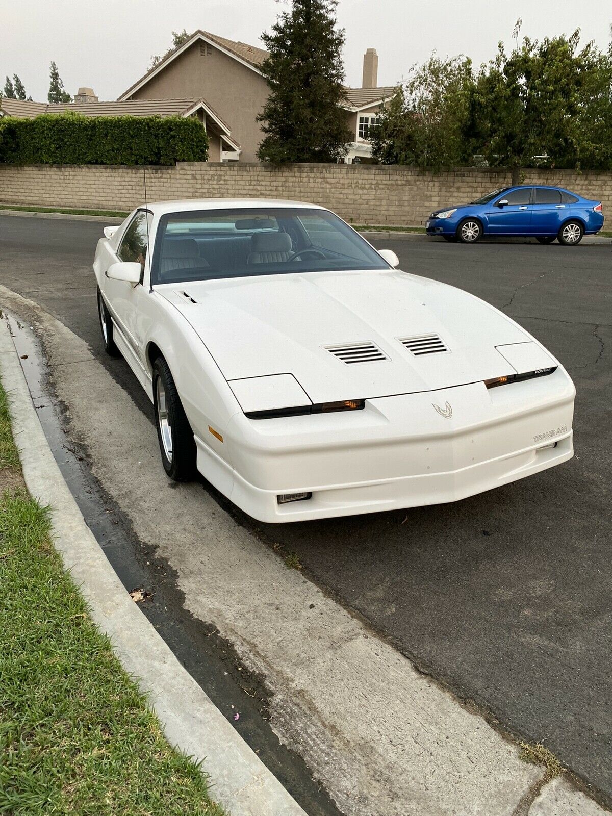 1990 Pontiac Firebird Coupe White RWD Automatic TRANS AM 1990 Pontiac Firebird TRANS AM