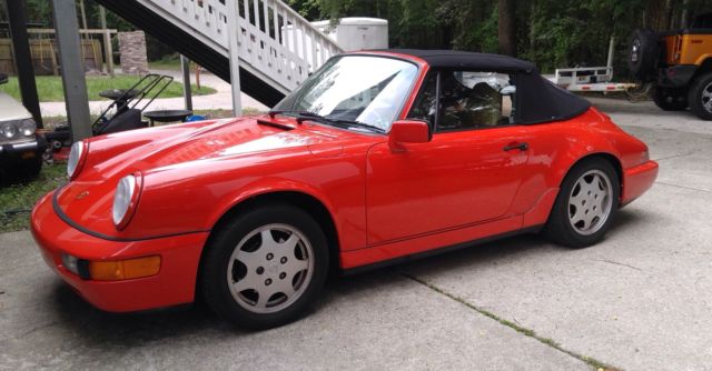 1990 Porsche 911 C2 Cabriolet, 62,500 Original Miles, Stunning! 1990 Porsche 911