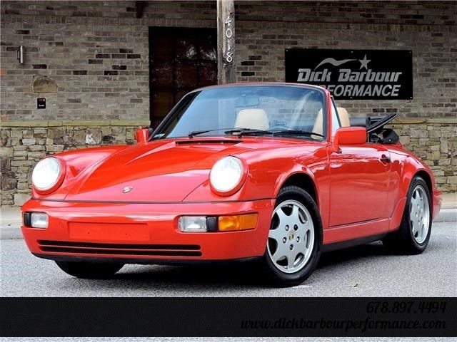 1990 Porsche 911 Carrera 2 Cabriolet 64,528 Miles Red Manual Clean Carfax 1990 Porsche 911 Cabriolet