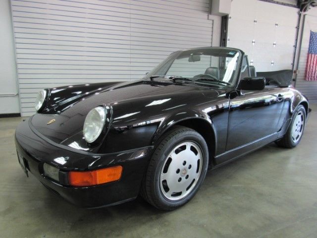 1990 Porsche 911 Carrera 4 Cabriolet 71k miles Black over Black with 5-speed 1990 Porsche 911 Carrera 4 Cabriolet