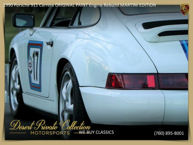 1990 Porsche 911 Carrera ORIGINAL PAINT Engine Rebuild MARTINI EDITION - photo 5