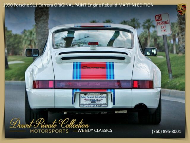 1990 Porsche 911 Carrera ORIGINAL PAINT Engine Rebuild MARTINI EDITION - photo 7