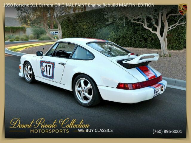 1990 Porsche 911 Carrera ORIGINAL PAINT Engine Rebuild MARTINI EDITION - photo 9