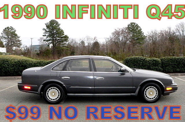 1990 Q 45 V8 - JUST TRADED! EVERY OPTION! RUNS GREAT! $99 NO RESERVE! 1990 Infiniti Q45 4.5 V8 Sedan ~$99 No Reserve~