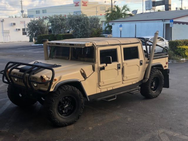 1990 Tan HMMWV for sale with HUMMER H1 Hard Doors, Air Conditioninghood scoop 1990 Hummer H1