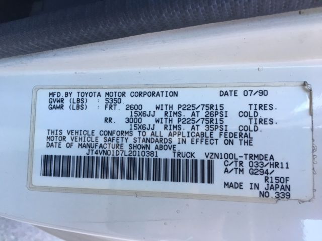 1990 Toyota Tacoma Regular Cab - photo 11