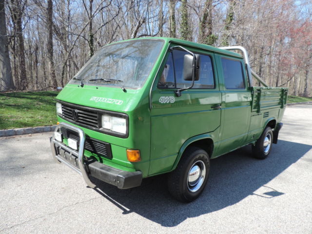 1990 Transporter SYNCRO Doka 1.9 Turbo-Diesel. 5-Speed. Low Miles. NO RESERVE 1990 Volkswagen Bus/Vanagon SYNCRO Doka Turbo-Diesel
