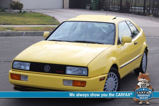 1990 VW Corrado 1-Owner 77K MLS 1990 Volkswagen Corrado VOLKSWAGEN CORRADO 77K ORIGINAL MLS 1-OWNER