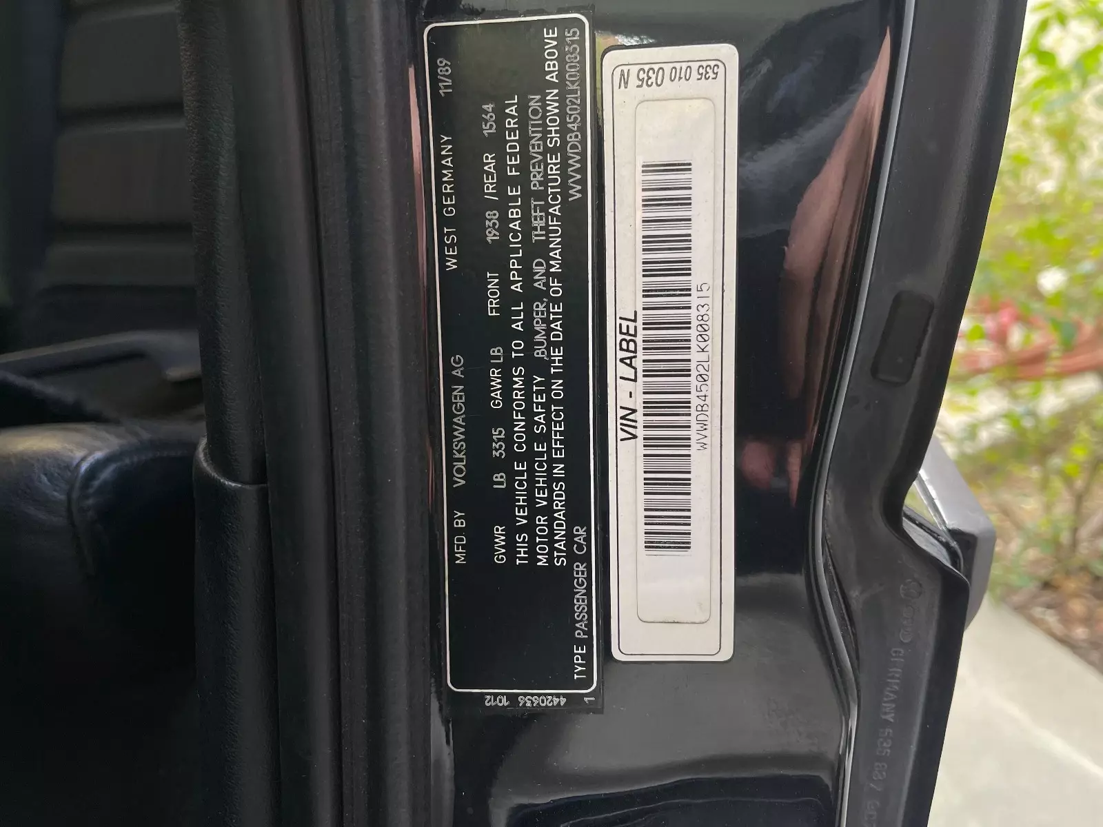 1990 Volkswagen Corrado - photo 13