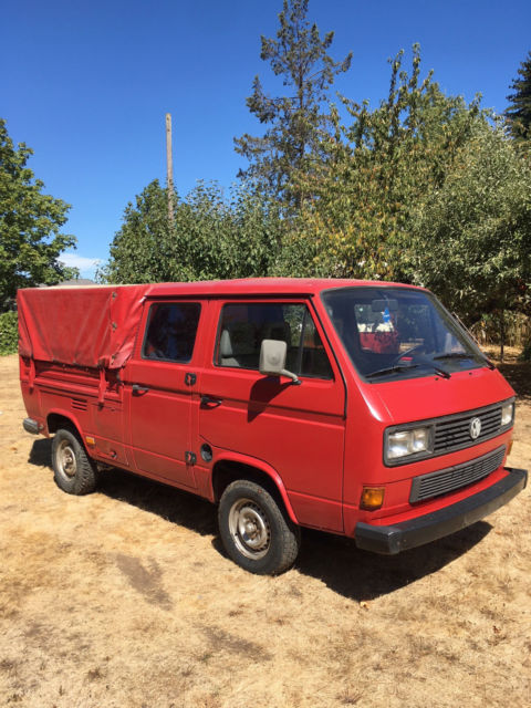 1990 VW DOKA 1.9L turbo diesel double/crew cab pickup truck transporter classic 1990 Volkswagen Bus/Vanagon DOKA/ 1.9L turbo diesel 5 speed