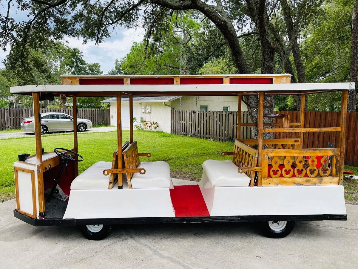 1970 Other Makes Walt Disney World Cushman Trolley Car Cart Prop - photo 10