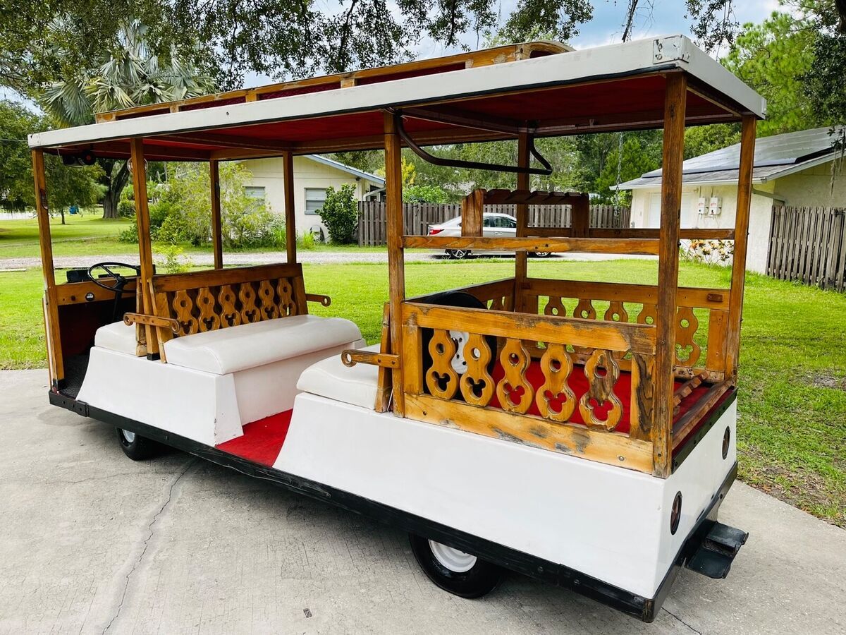 1970 Other Makes Walt Disney World Cushman Trolley Car Cart Prop - photo 12