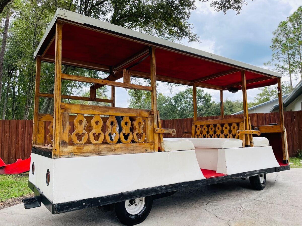 1970 Other Makes Walt Disney World Cushman Trolley Car Cart Prop - photo 7