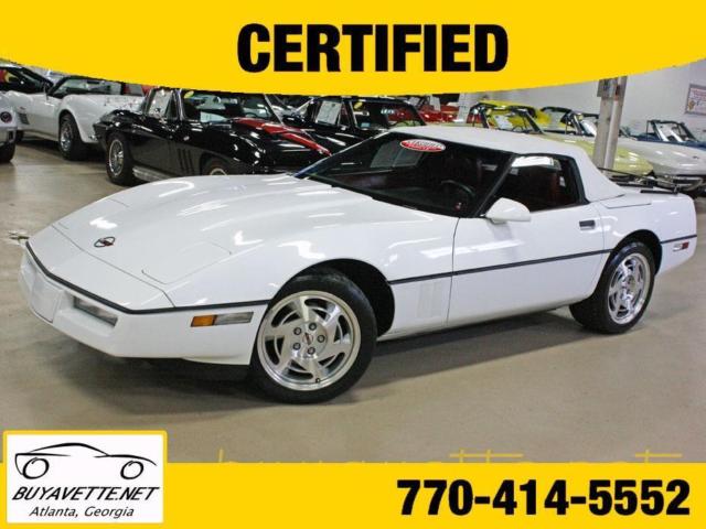 1990 White Corvette Buyavette inc Atlanta 1990 Chevrolet Corvette Convertible