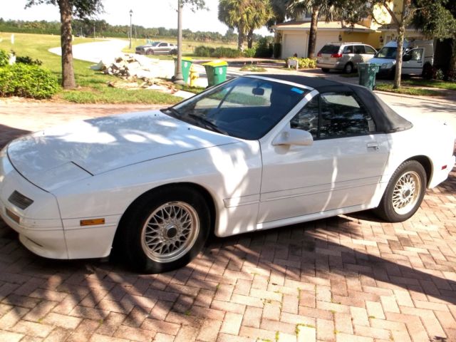 1990 White Mazda RX7 Convertible Great Condition 1990 Mazda RX-7