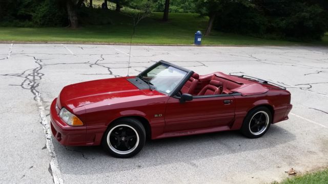 1991 5.0 liter V8 FORD Mustang GT convertible 302 *RARE COLOR* fox body convt. 1991 Ford Mustang GT Convertible