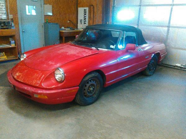 1991 Alfa Romeo Spider - RED 1991 Alfa Romeo Spider