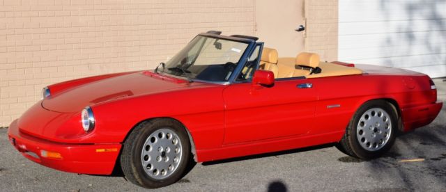 1991 Alfa Romeo Spider Veloce Pininfarina Convertible W/Automatic 18K Miles RARE 1991 Alfa Romeo Spider Convertible