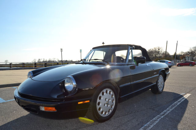 1991 Alfa Romeo Spider Veloce * triple black / roadster / convertible * 1991 Alfa Romeo Spider Veloce