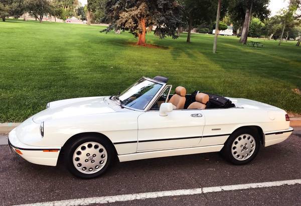 1991 Alfa Romero Spider Veloce 91K automatic runs great new rag top & new seats 1991 Alfa Romeo Spider