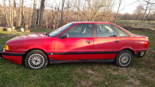 1991 Audi 80 Quattro, 3.2L, 5 speed manual transmission, AWD, Red 1991 Audi 80 Quattro