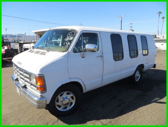 1991 B350 Used 5.9L V8 16V Automatic NO RESERVE 1991 Dodge Ram Van B350