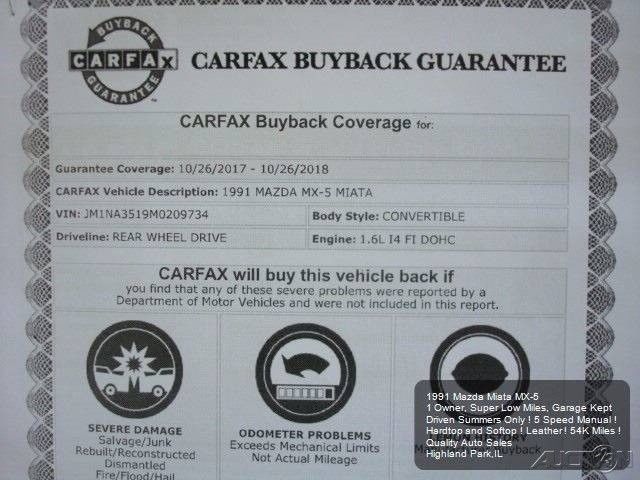 1991 Mazda MX-5 Miata Base 2dr Convertible - photo 6