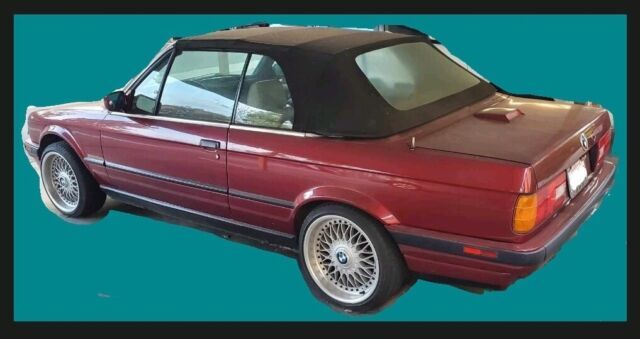 1991 BMW 3-Series Convertible Red RWD Manual I 1991 BMW 3-Series I
