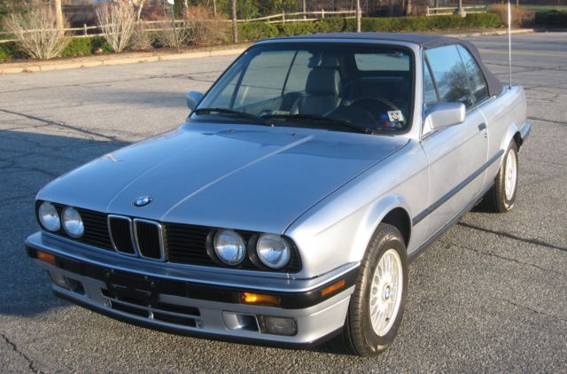 1991 BMW 325i Convertible Clear Blue 129,500 Miles Clean 1991 BMW 3-Series