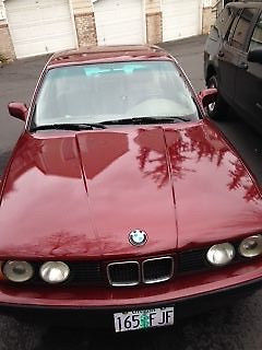 1991 BMW 535i Burgundy, Rebuilt Top Engine, New A/C, Paint and More 1991 BMW 5-Series 535i