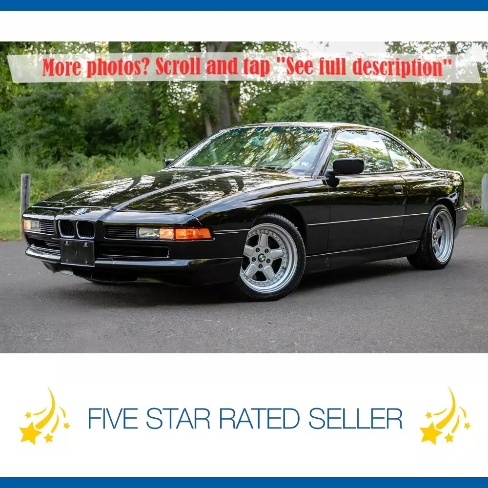 1991 BMW 8-Series 850i 106k Coupe Serviced V12 AC Schnitzer CarPlay E31 WE SHIP