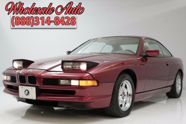 1991 BMW 850 I AUTOMATIC 55820 Miles Red 5.0L Automatic 1991 BMW 850 I AUTOMATIC
