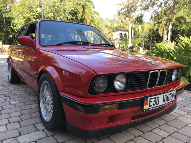 1991 BMW E30 EUROPEAN WAGON RHD M52 2.8i ENGINE & 5 SPEED MANUAL SLICK TOP CLEAN 1991 BMW 3-Series Euro Wagon
