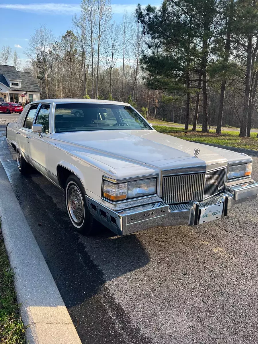 1991 Cadillac Brougham White 1991 Cadillac Brougham