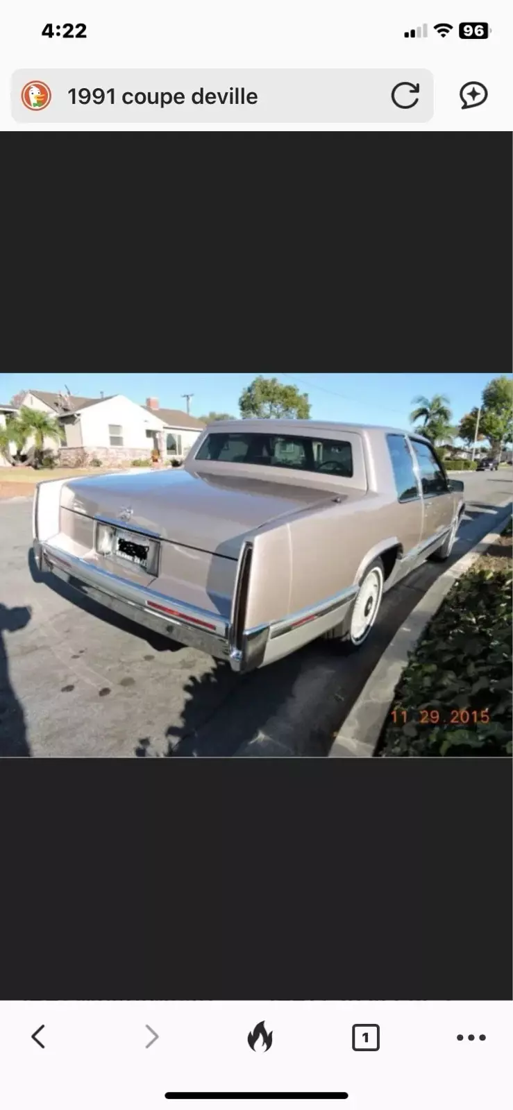 1991 Cadillac DeVille Coupe Brown 1991 Cadillac DeVille