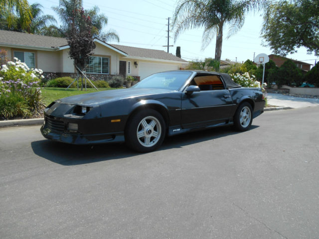 1991 Camaro RS convertible one owner survivor Ca. zero rust unmolested original 1991 Chevrolet Camaro