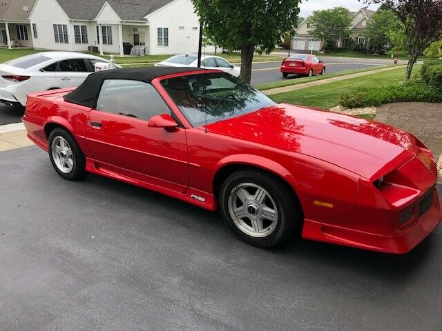 1991 Chevrolet Camaro RS 50000 Miles Red 2d Convertible 4-Speed Automatic 1991 Chevrolet Camaro RS