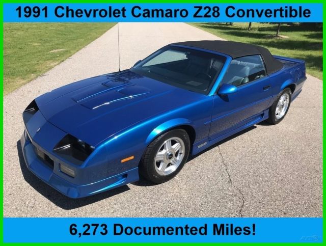 1991 Chevrolet Camaro Z28 Convertible ONLY 6273 MILES Yes That Is 6273 TPI Stick 1991 Chevrolet Camaro Z28