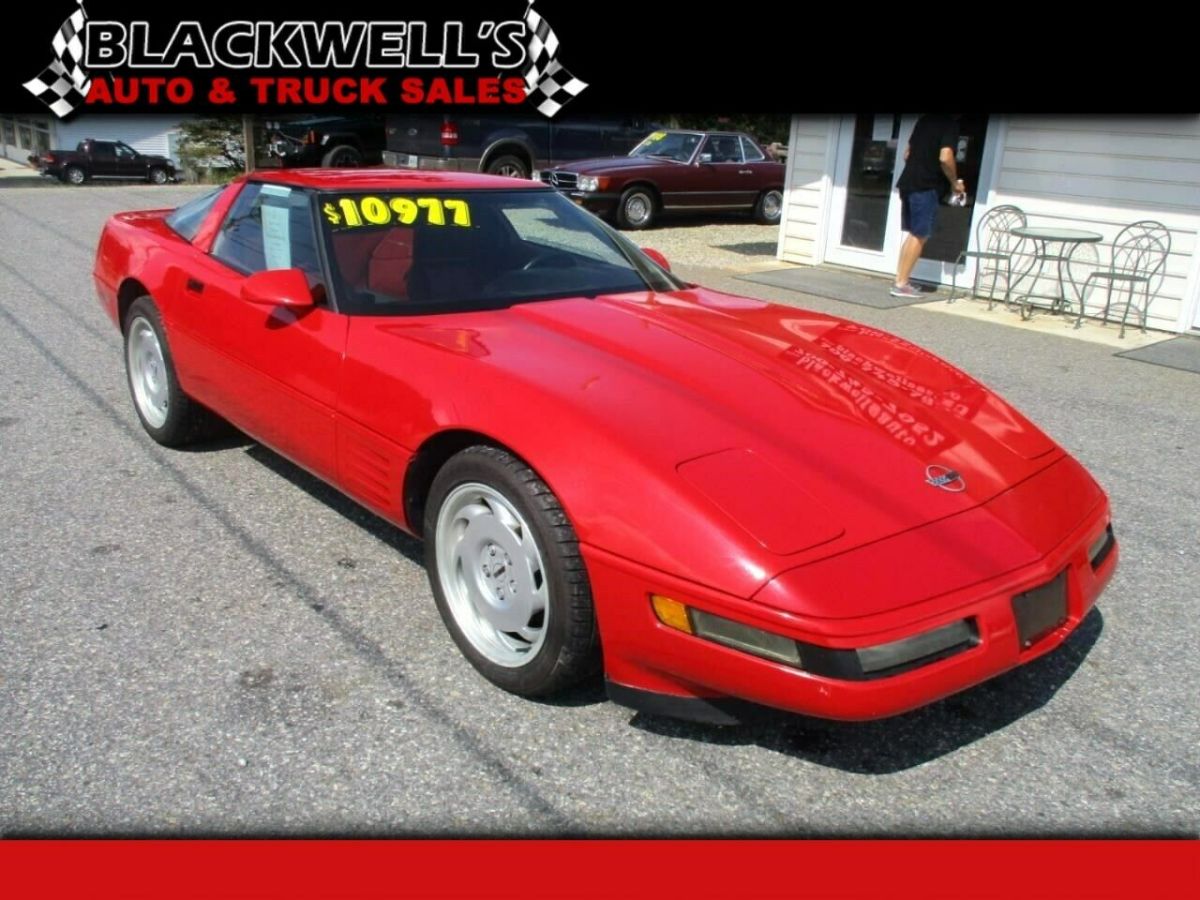 1991 Chevrolet Corvette 2dr Coupe Hatchback 92448 Miles Red Coupe 8 Cylinder Eng 1991 Chevrolet Corvette 2dr Coupe Hatchback