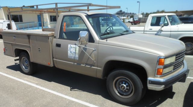1991 Chevy 2500 Pick Up Utility Truck w/ Rack - RTAuctions** 1991 Chevrolet C/K Pickup 2500 C-20 Utility Truck w/ Rack